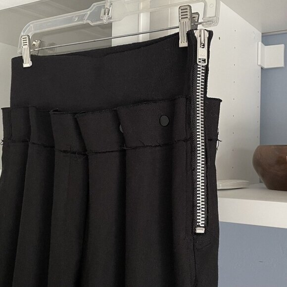 Demoo Parkchoonmoo Black High Rise Wide Leg Pants Wool Blend Size US 6/8 - Picture 5 of 8